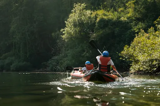 Kayaking on the Namtha River in Luang Namtha 3