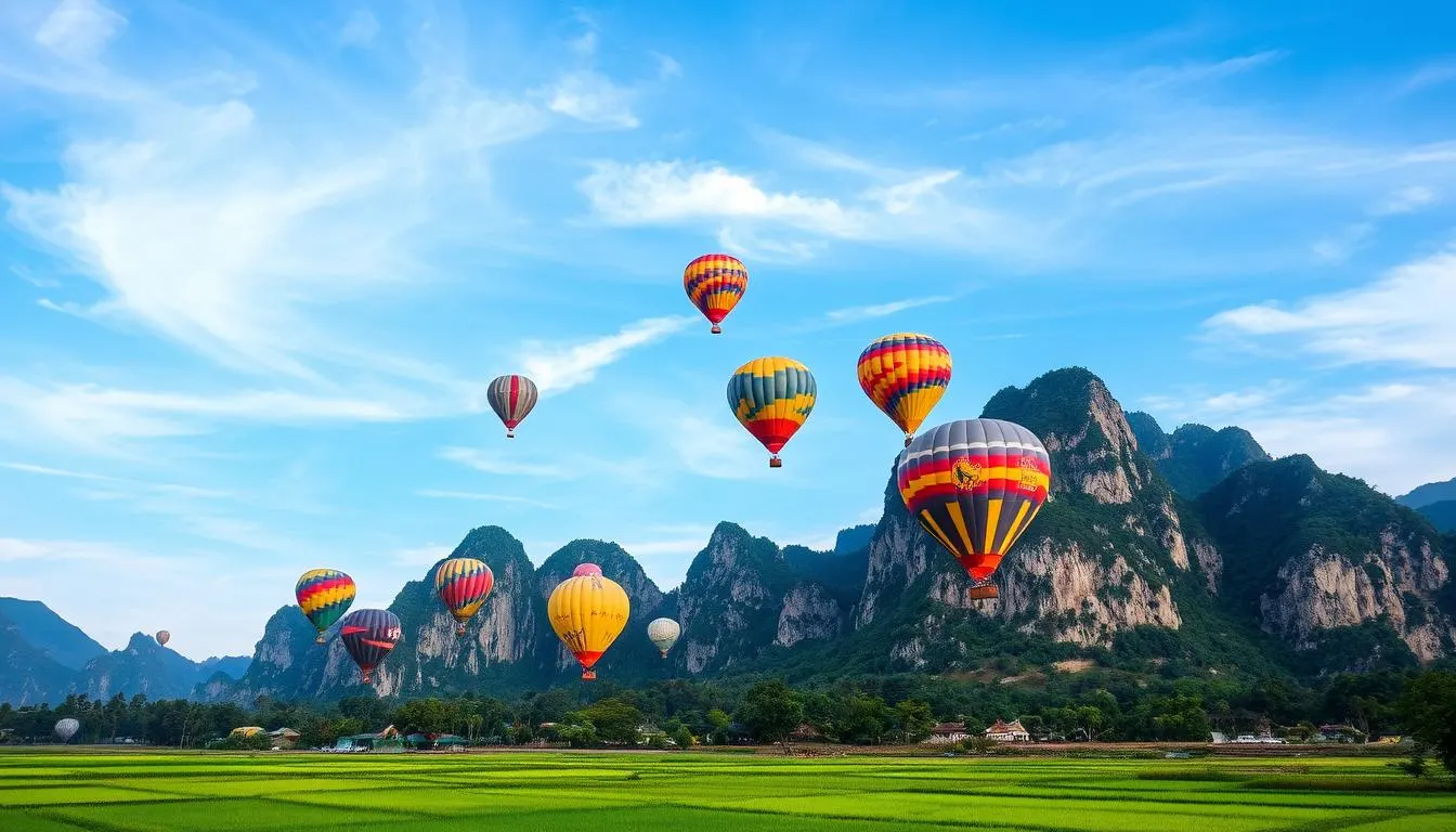 Hot Air Balloon in Vang Vieng 4