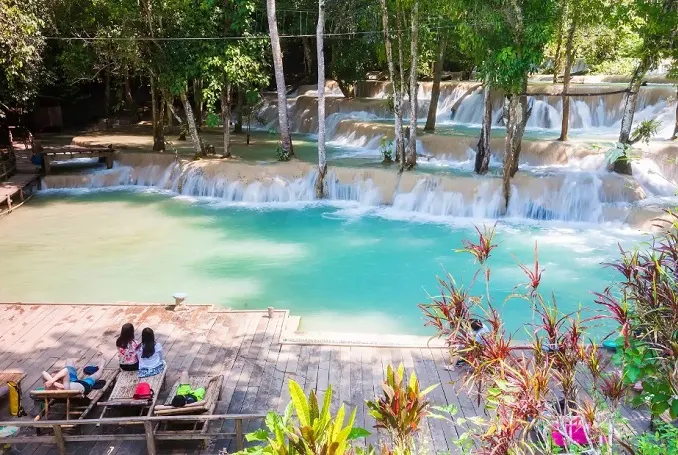 Biking and Kayaking to Tad Sae Waterfall in Luang Prabang image