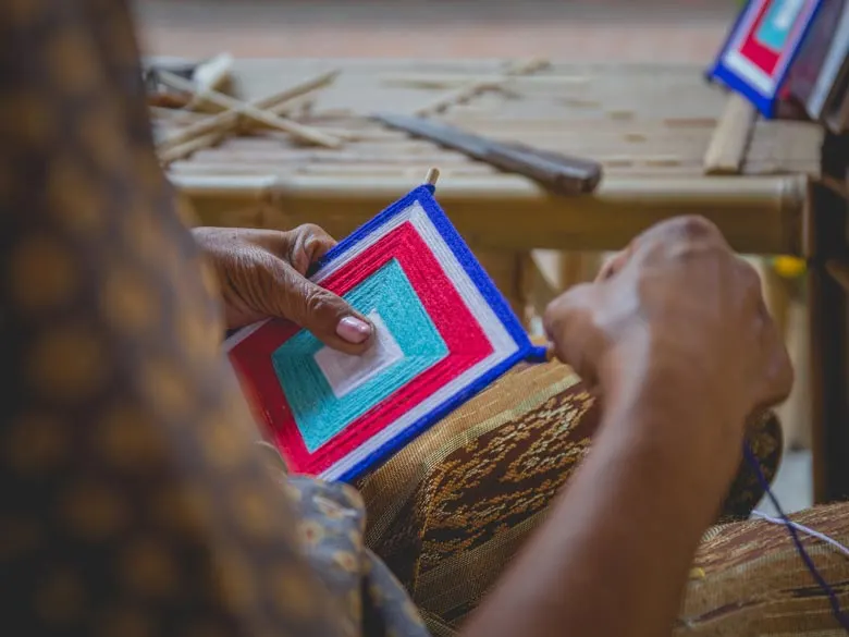 Tai-Leu Dream Catcher Workshop in Luang Prabang image