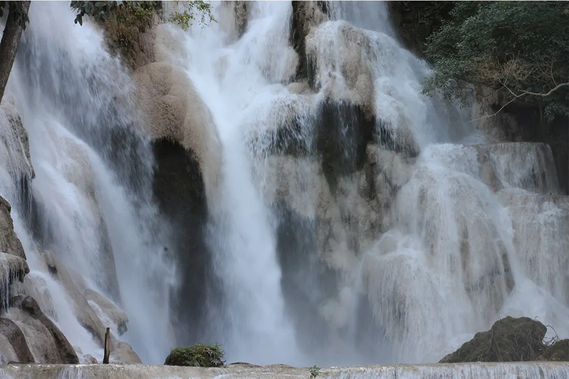 Bike to Kuang Si Waterfall & Cruise the Mekong River Back + Bear Sanctuary 3