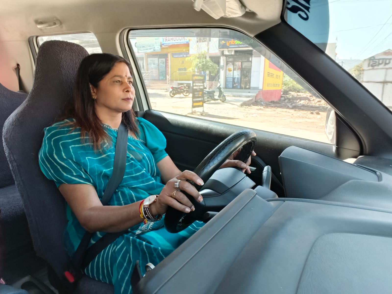 Instructor Teaching at Vishal Driving School