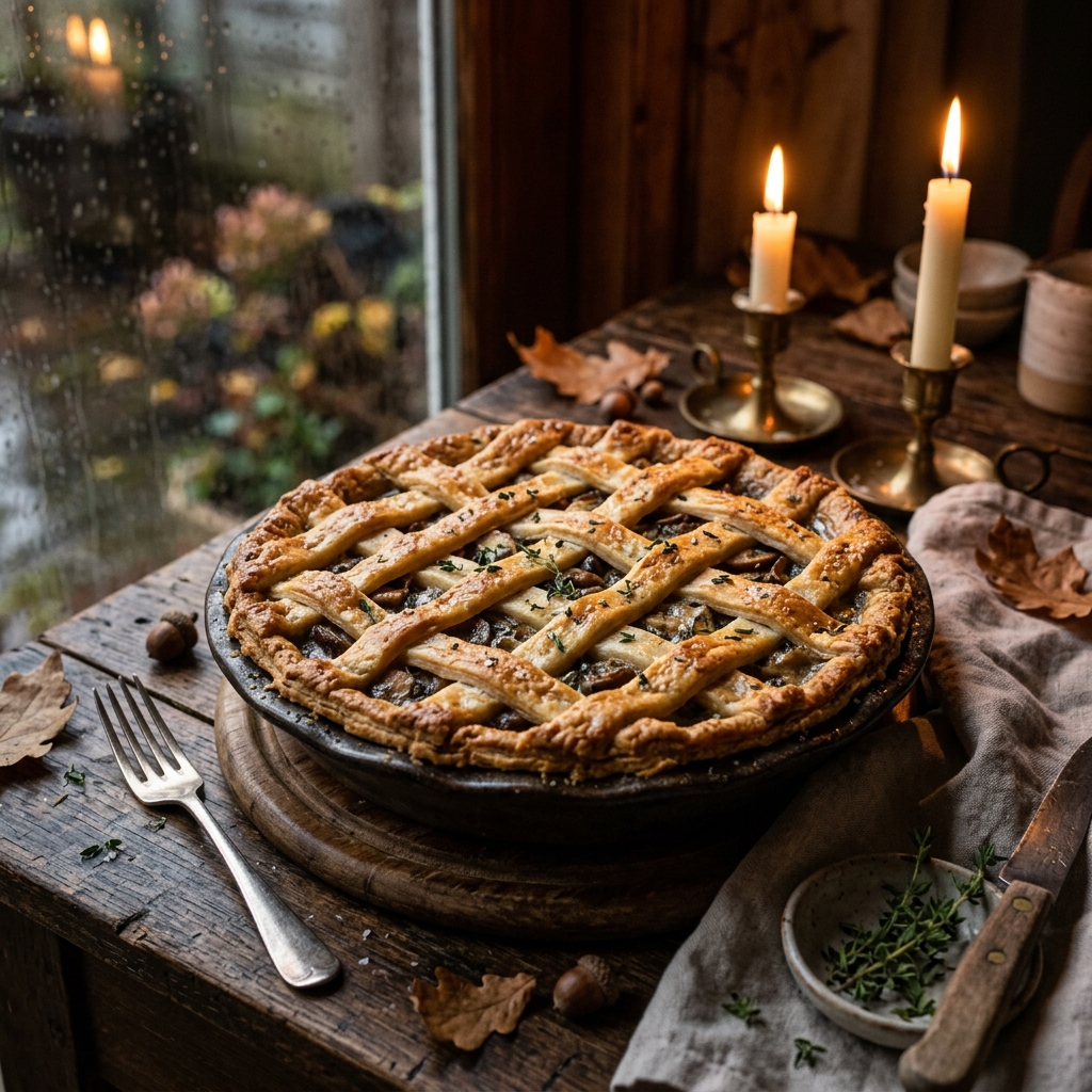 Cozy Mushroom Pie - Fable Feast