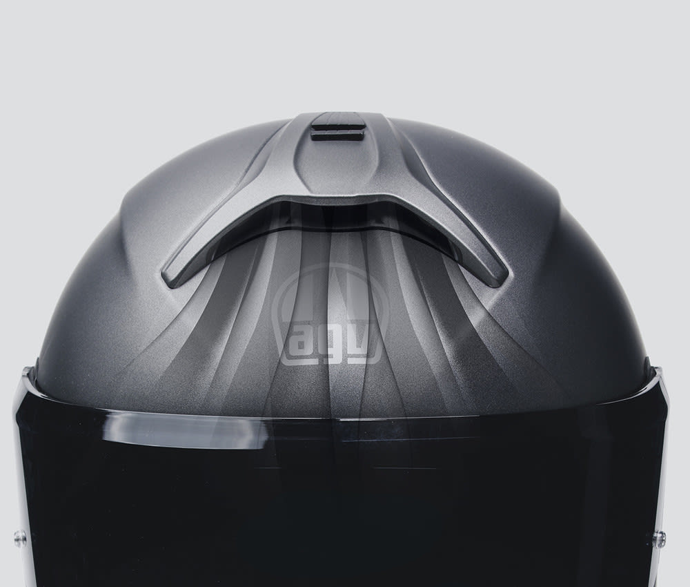 ヘルメットトップのベンチレーション