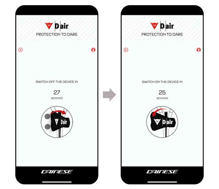 D-air App 製品設定画面