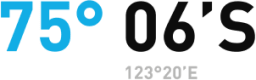 75°06'S