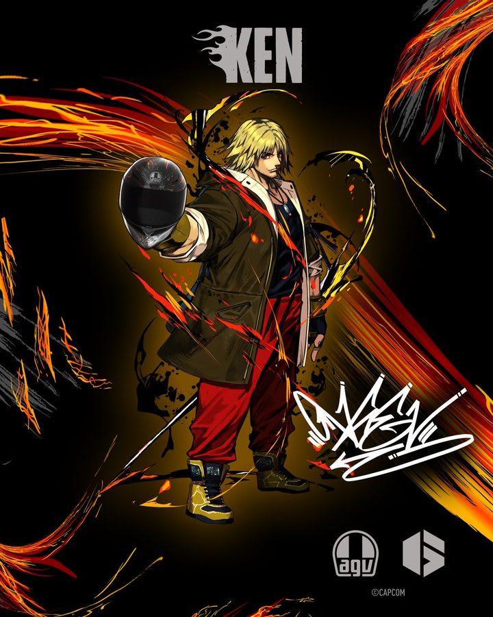 AGV × STREET FIGHTER 6 KEN