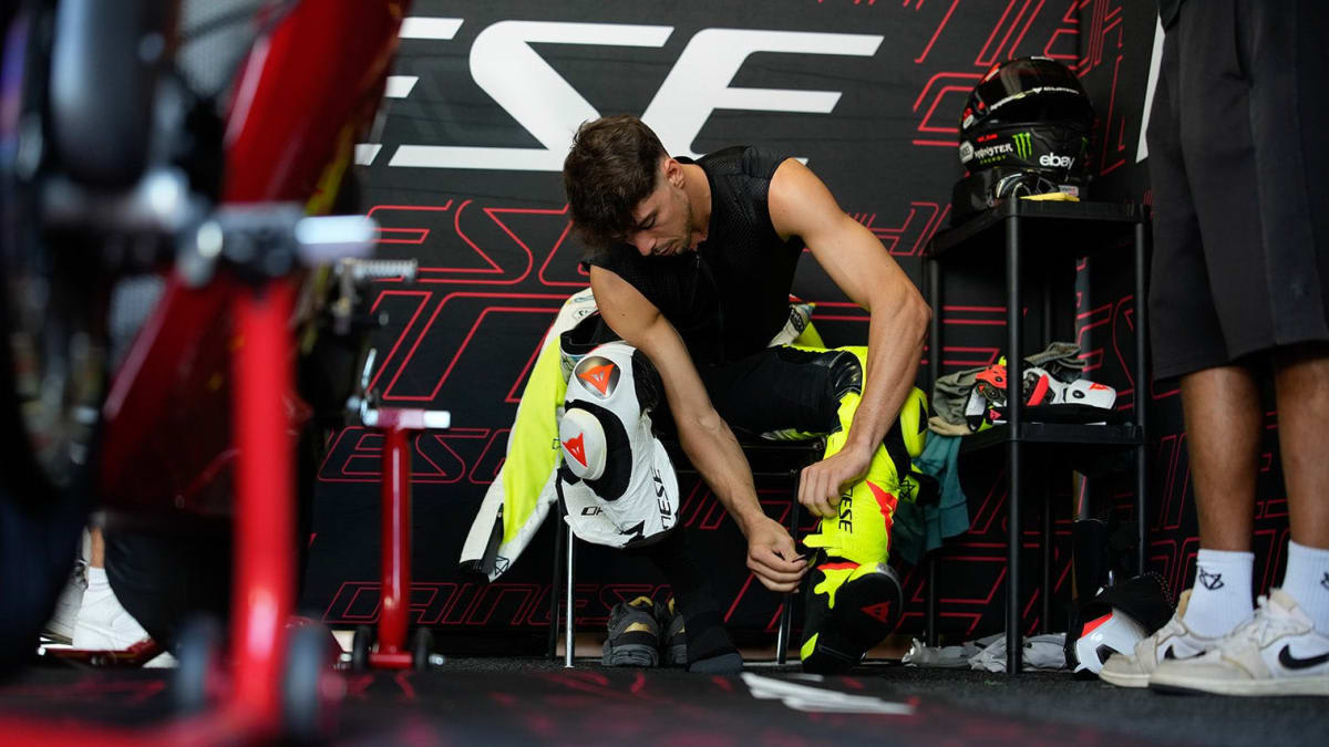 Dainese Project Apexでのテスト風景