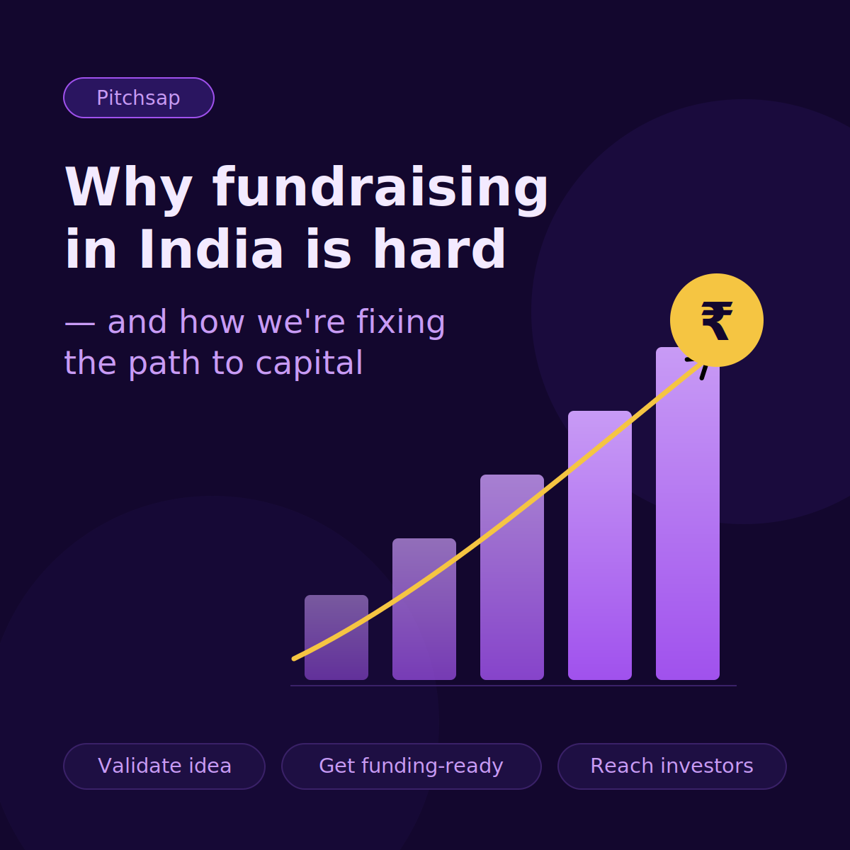 Why Fundraising Is So Hard for Indian Founders and How Pitchsap Is Fixing the Broken Path to Capital