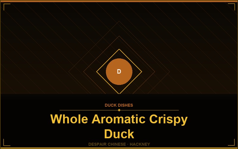 Whole Aromatic Crispy Duck