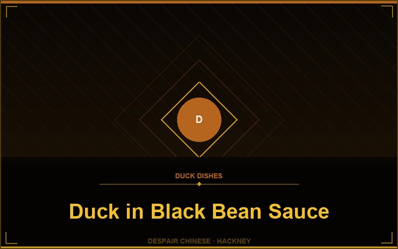 Duck in Black Bean Sauce