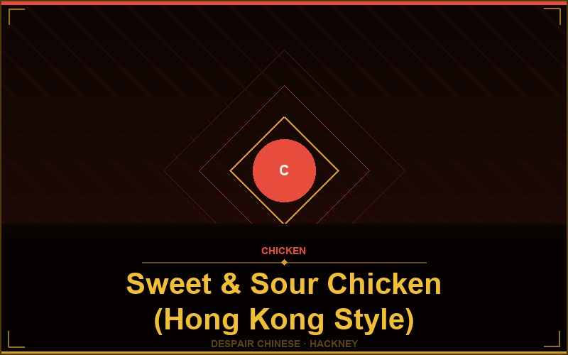 Sweet & Sour Chicken (Hong Kong Style)