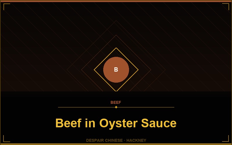 Beef in Oyster Sauce