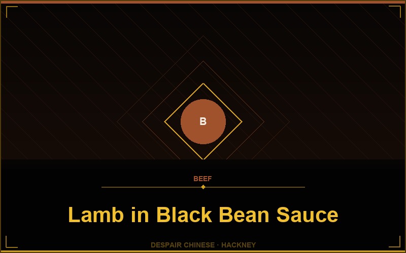 Lamb in Black Bean Sauce