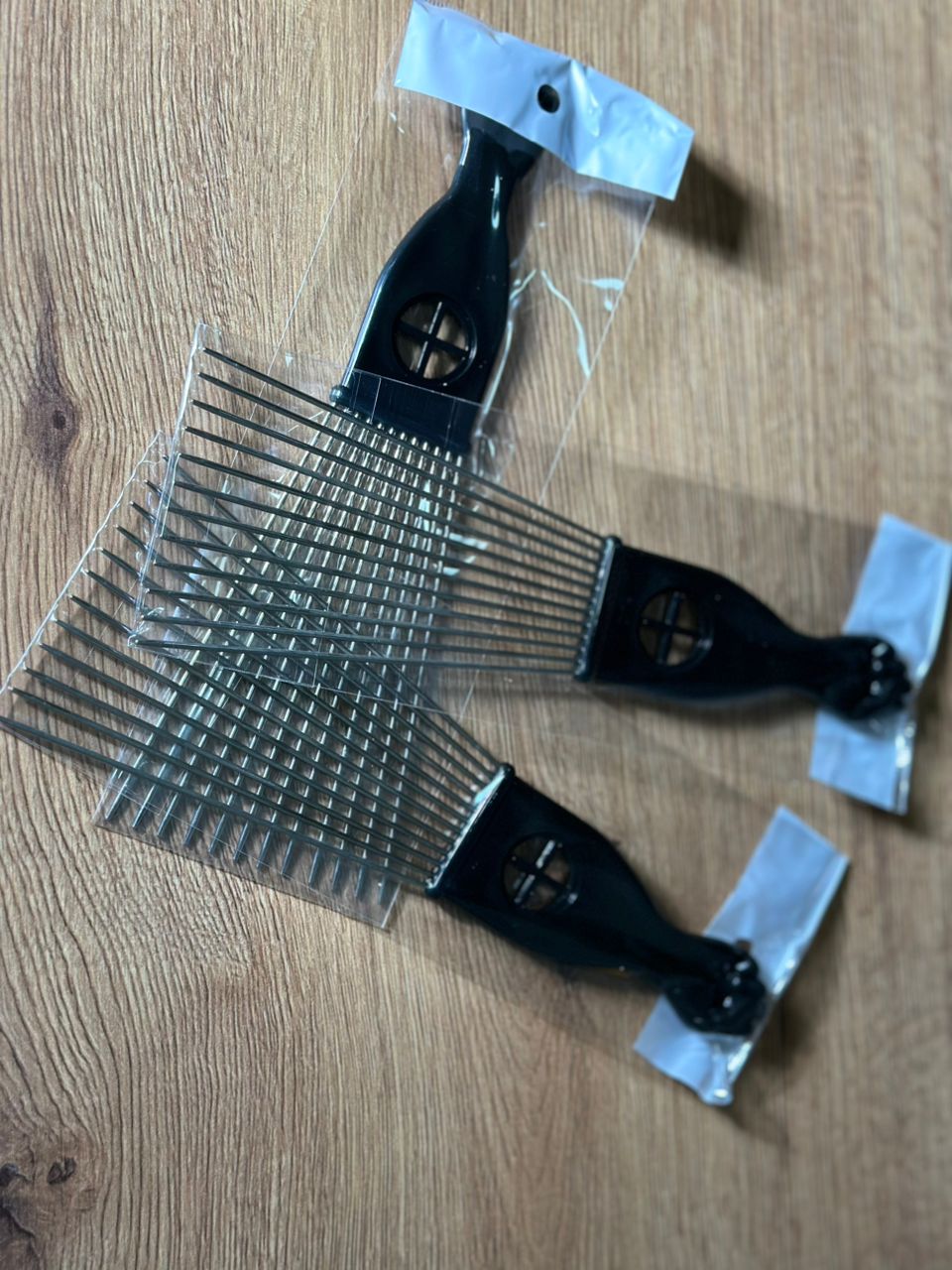 Metal Afro Comb