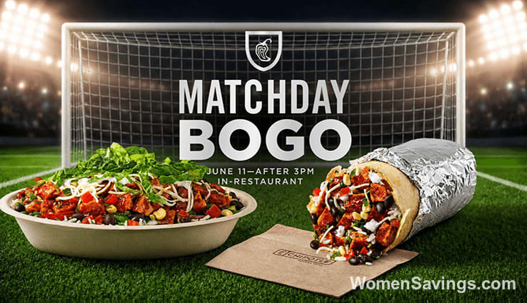 Chipotle BOGO FREE Entrees on June 11th With Soccer Jersey