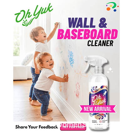 FREE Bottle of Oh Yuk Wall & Baseboard Cleaner