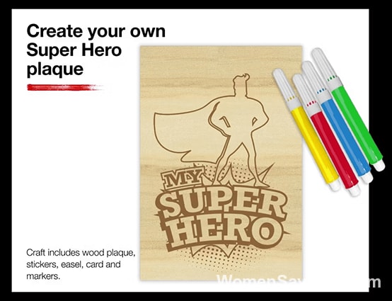 FREE Super Hero Plaque Craft Event at JCPenney June 13th