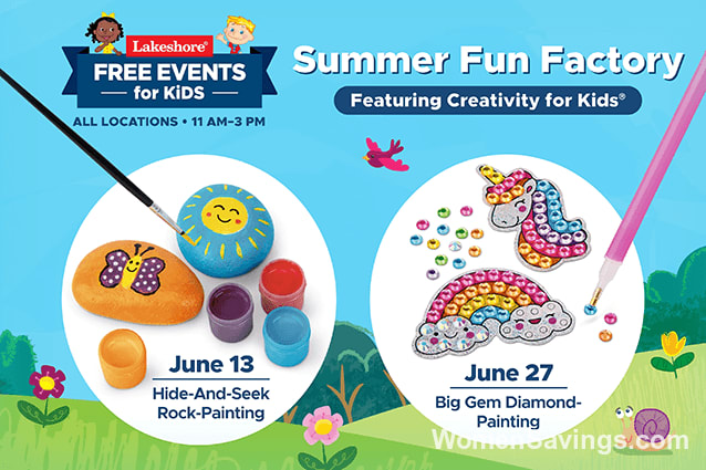 FREE Creativity for Kids Craft Events at Lakeshore Learning