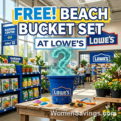 FREE Beach Bucket Set at Lowe's on July 4th