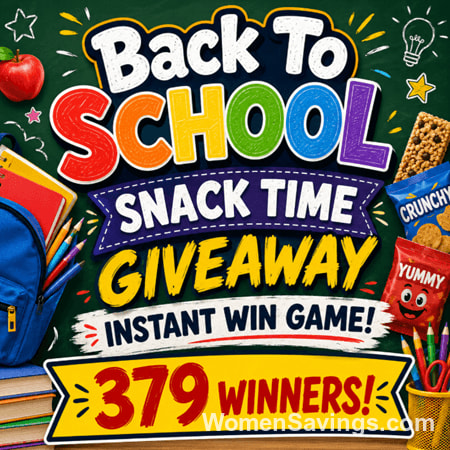 Back to School Snack Time Giveaway - 379 Winners!
