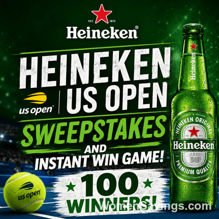 Heineken US Open Sweepstakes: Win Exclusive Hats Daily!