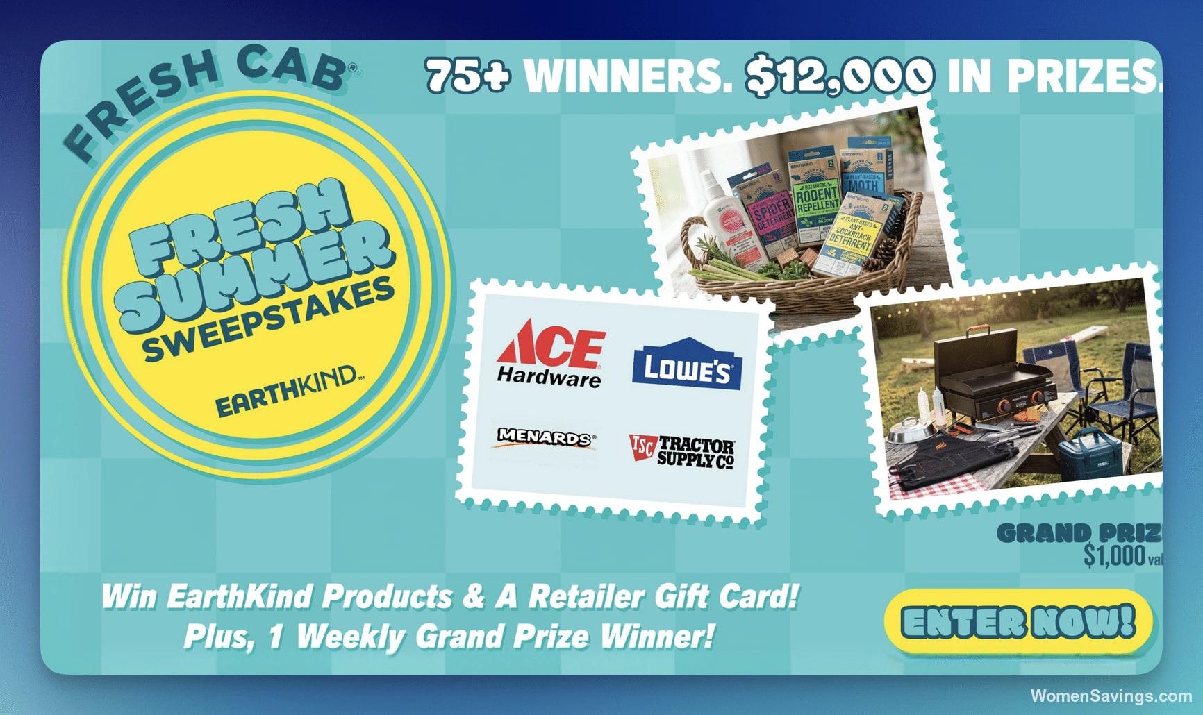 EarthKind Fresh Cab Summer Sweepstakes - Win Fresh Air Prizes