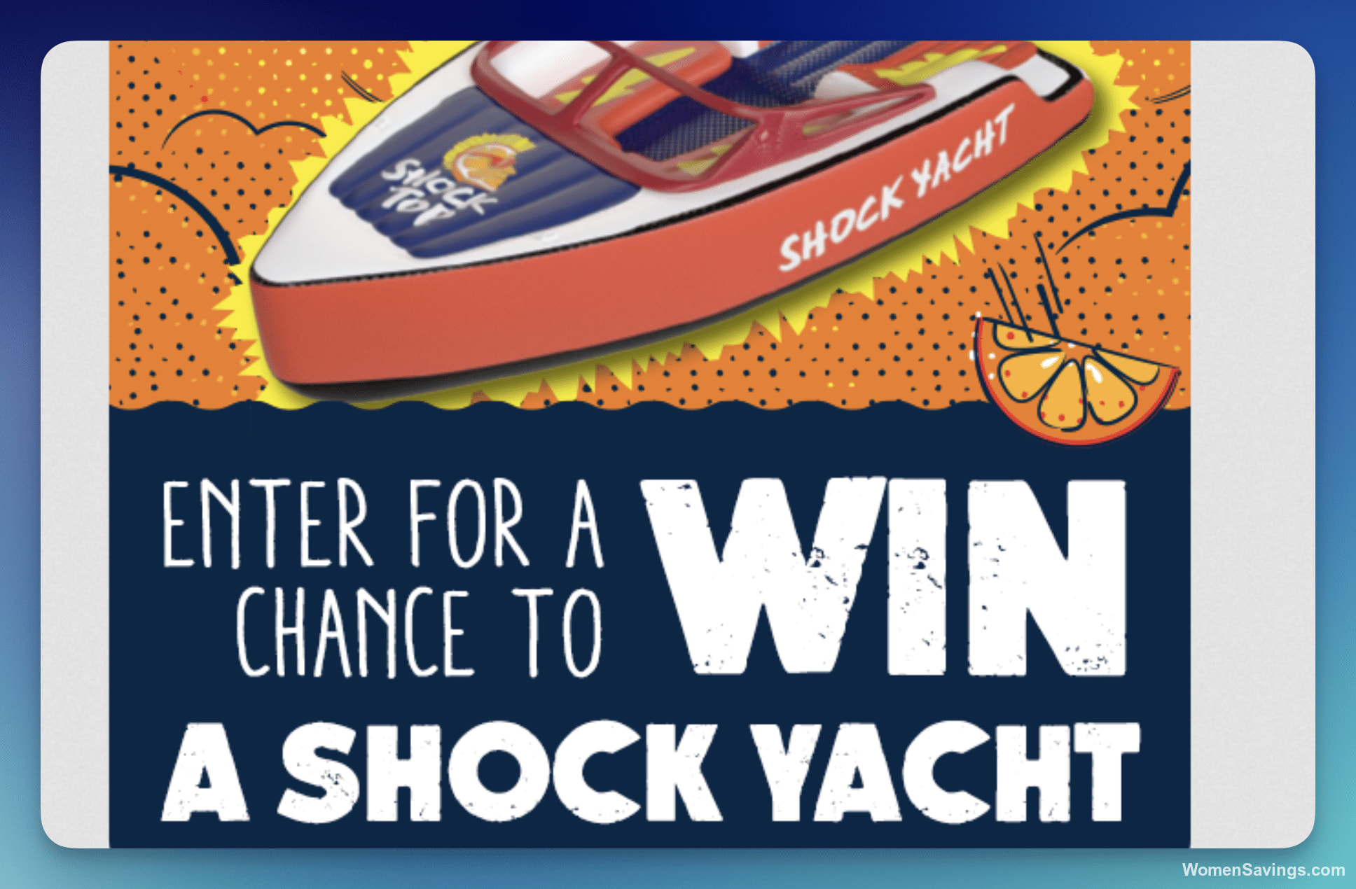Win a Massive Inflatable Yacht from Shock Top