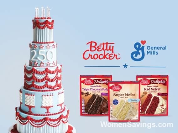 FREE Betty Crocker Cake Mix After Rebate