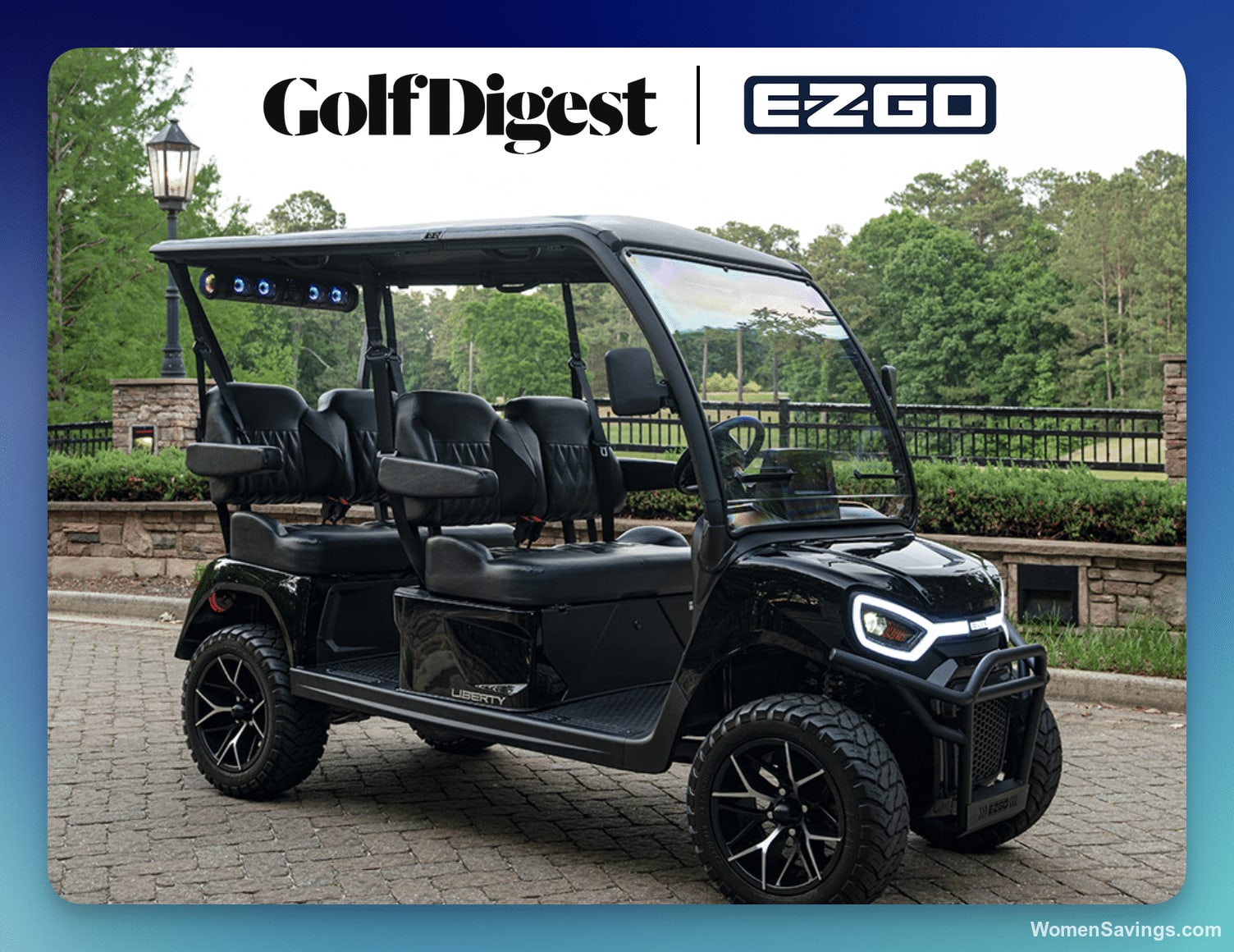 Win a 2027 E-Z-GO Liberty 4F Electric Vehicle