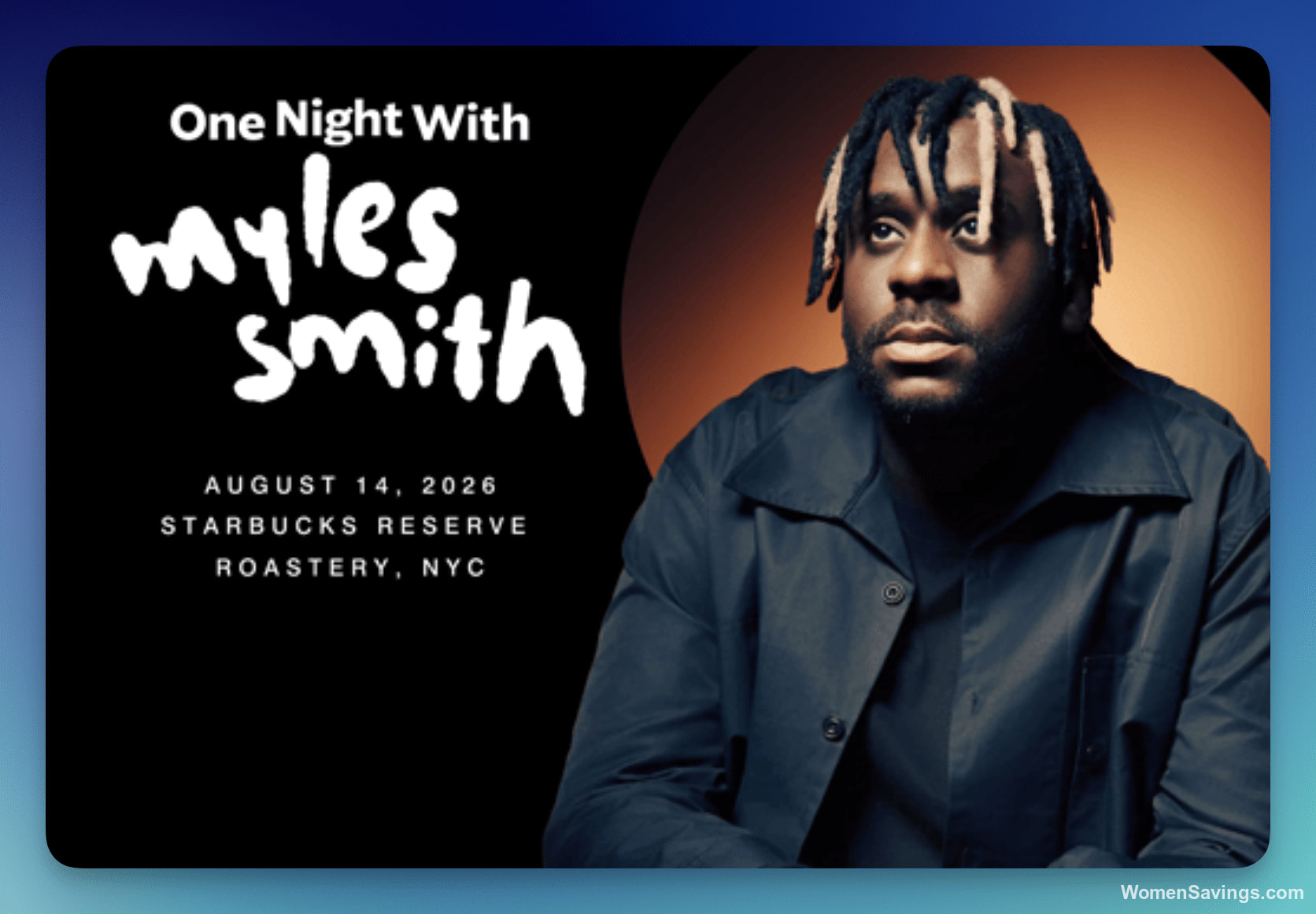 Marriott Bonvoy x Starbucks Myles Smith Concert Sweepstakes