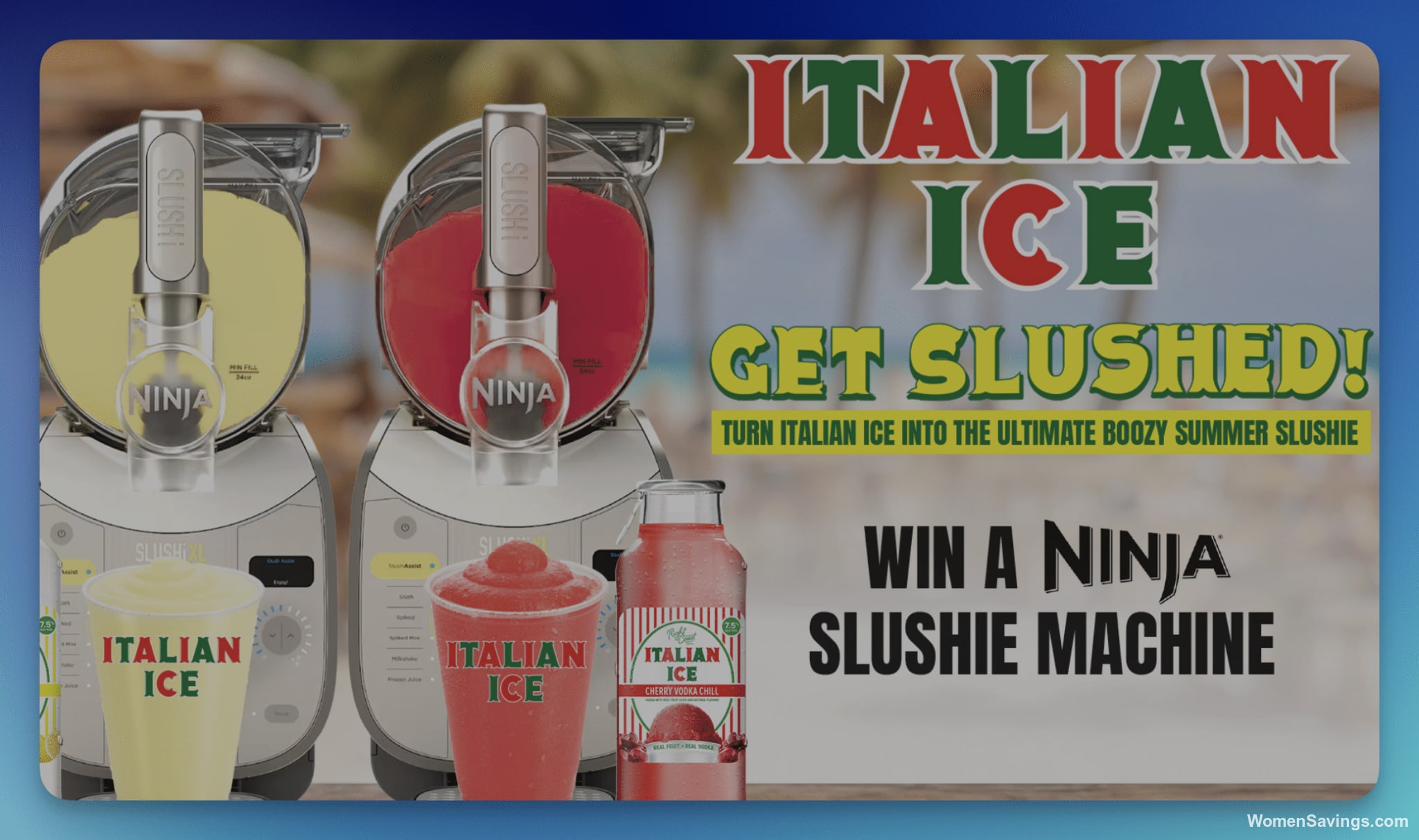 Right Coast Italian Ice Ninja Slushie Sweepstakes