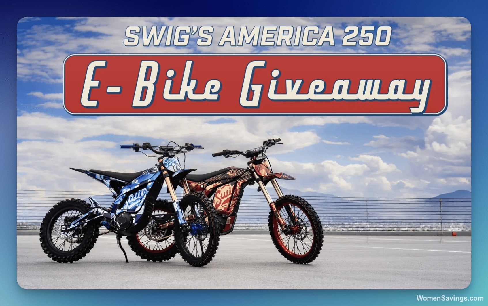 Swig Electric Motorcycle Sweepstakes - Win Up to $7,221