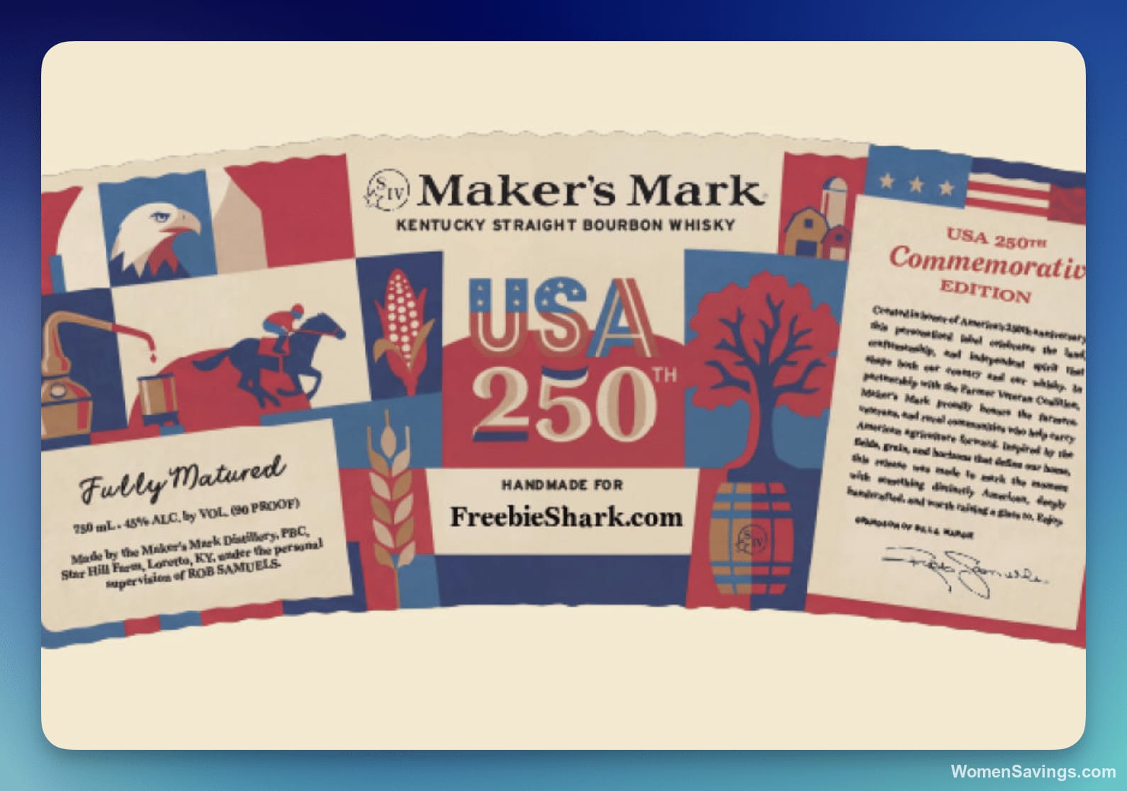 FREE Customized Maker's Mark America 250 Label