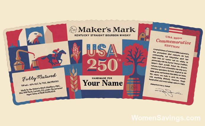 FREE Customized Maker's Mark America 250 Label