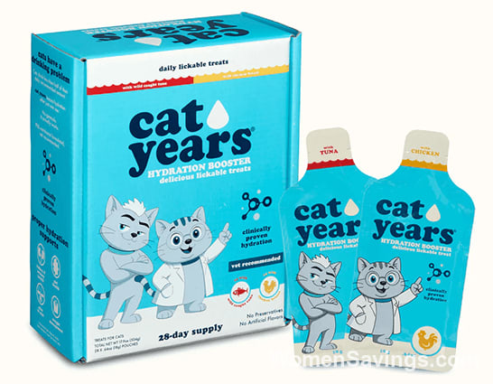 FREE Cat Years Daily Lickable Treat Sample