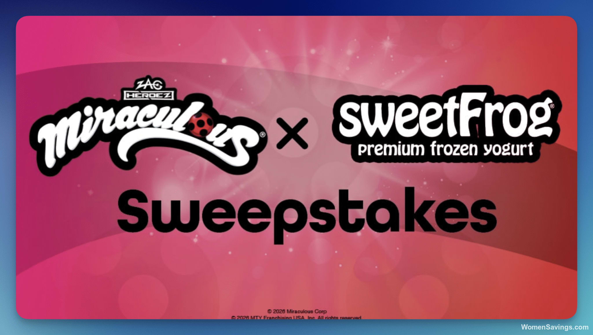 SweetFrog Miraculous Sweepstakes - 5 Winners