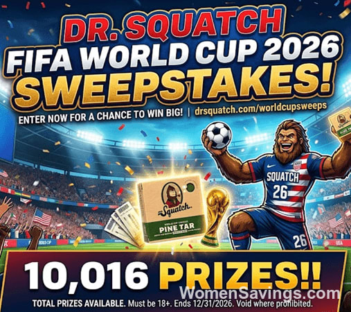 Dr. Squatch FIFA World Cup 2026 Sweepstakes: 10,016 Winners!