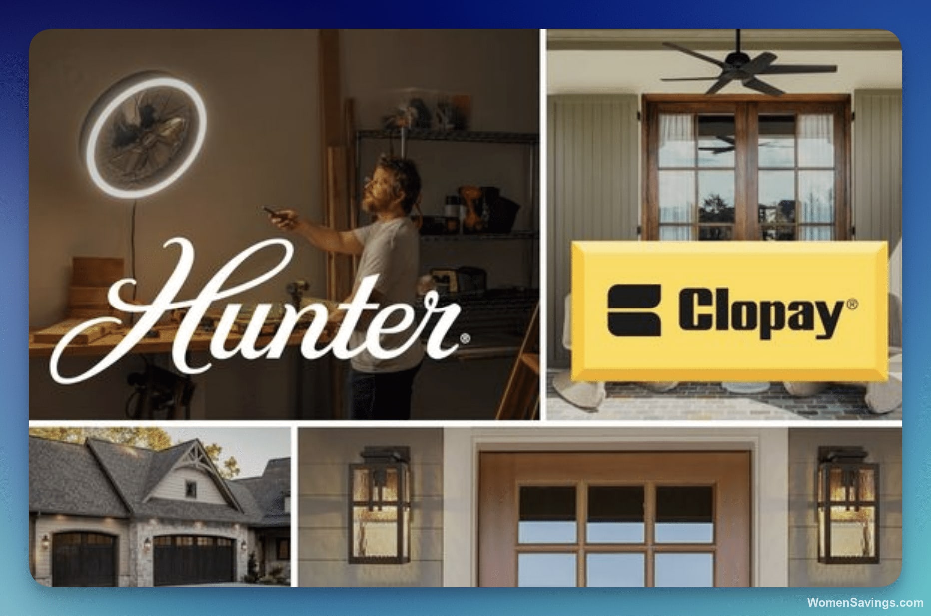 Hunter x Clopay Outdoor Comfort Sweepstakes - Win $860 Bundle