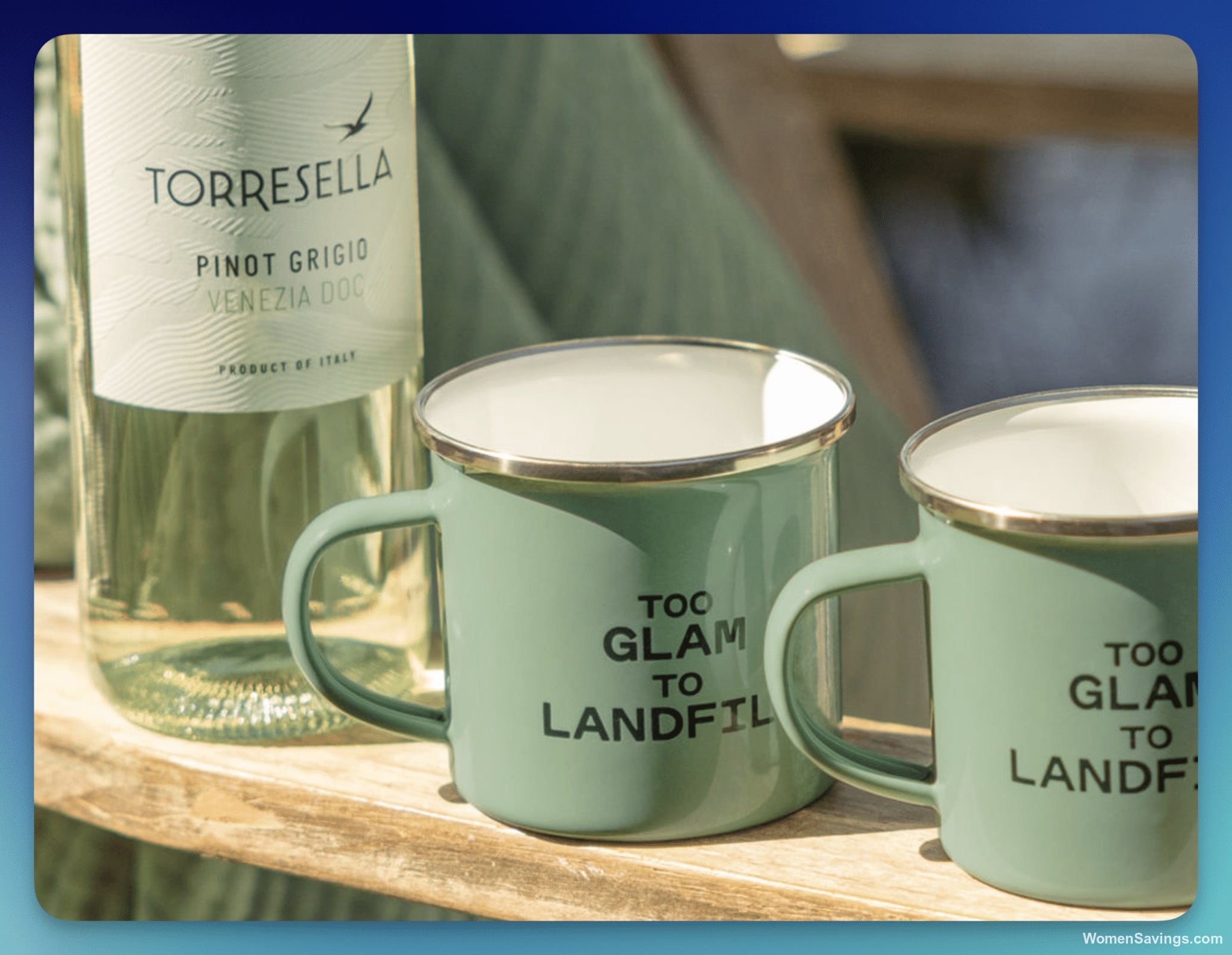 Torresella Sustainably Sassy Sweepstakes - Win Enamel Mugs