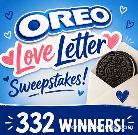OREO Love Letter Sweepstakes - 332 Winners!