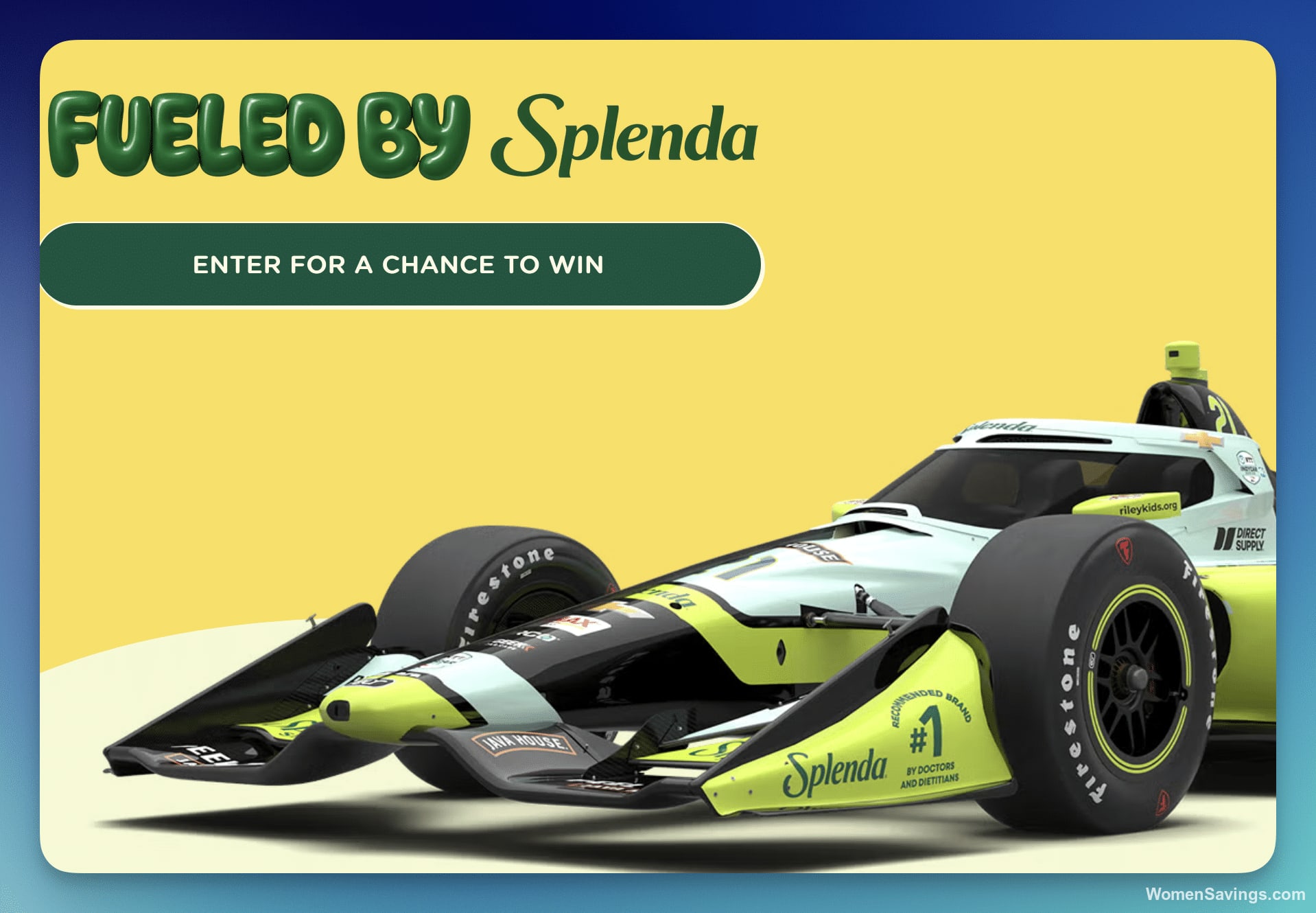 Splenda Freedom 250 VIP Experience Sweepstakes – 3 Winners
