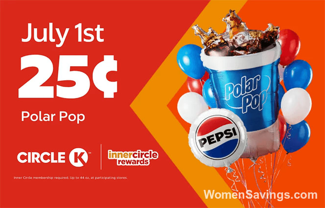 Circle K Any Size Polar Pop Just 25¢ Today Only
