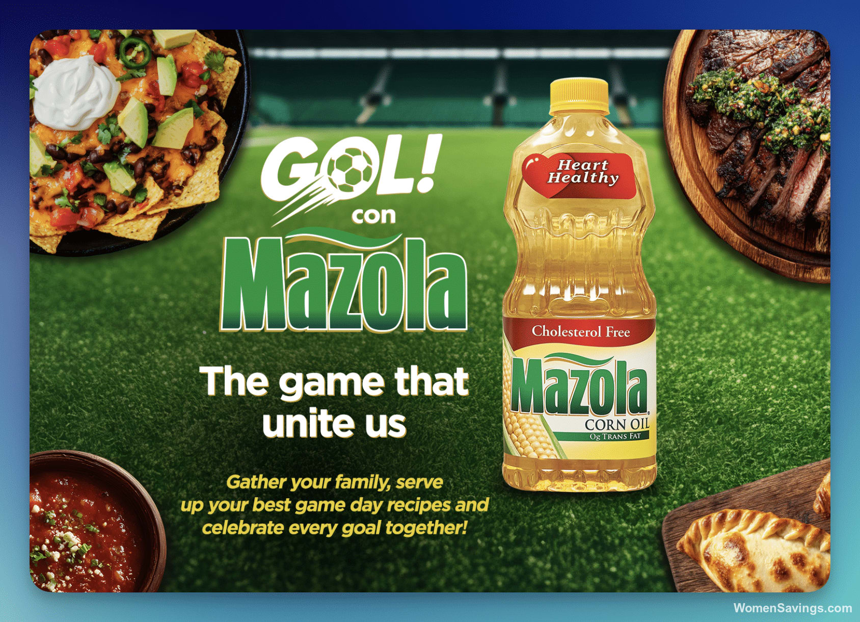 MAZOLA Goal Sweepstakes - Win a Big Green Egg Grill & 65-Inch TV