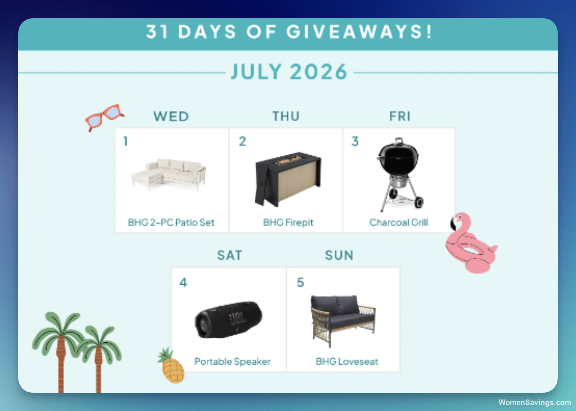 BHG Big Summer Sweepstakes - 31 Outdoor Prizes