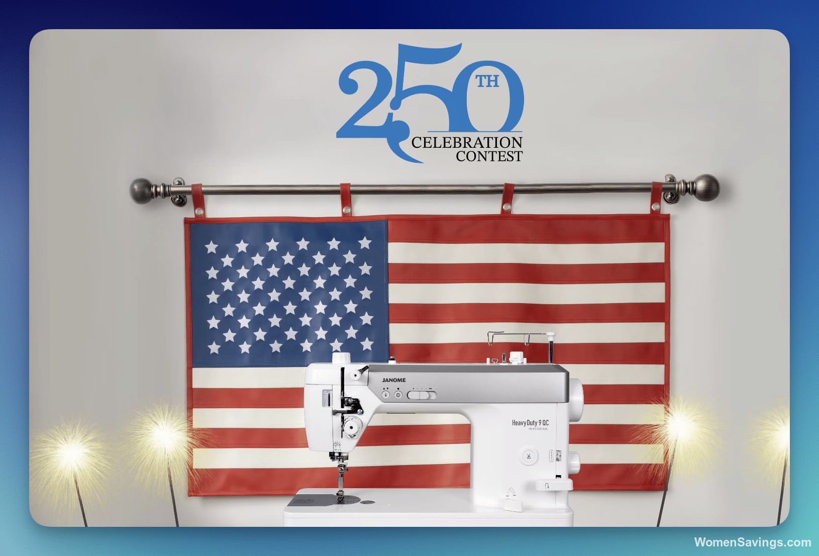 Win a Handcrafted American Flag from Janome