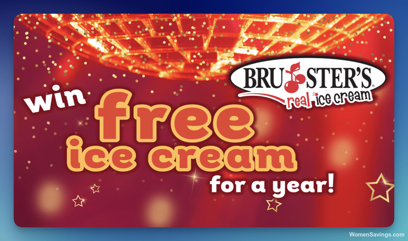 Bruster's Real Ice Cream Sweepstakes - Win Free Ice Cream for a Year