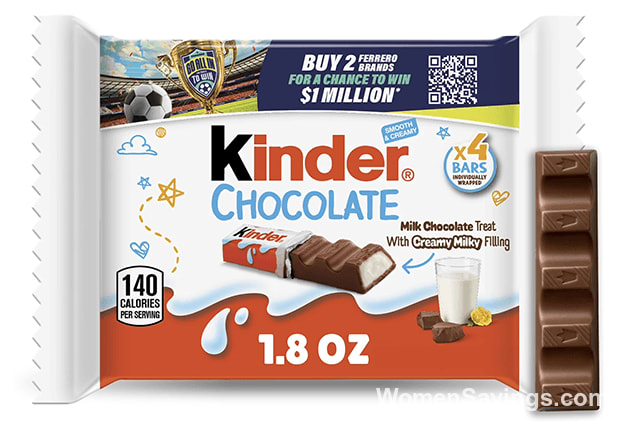 FREE Kinder Chocolate Bar After Walmart Cash