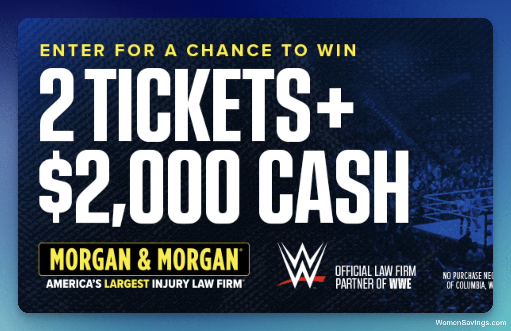 Morgan SummerSlam Sweepstakes - Win WWE Tickets & $2,000
