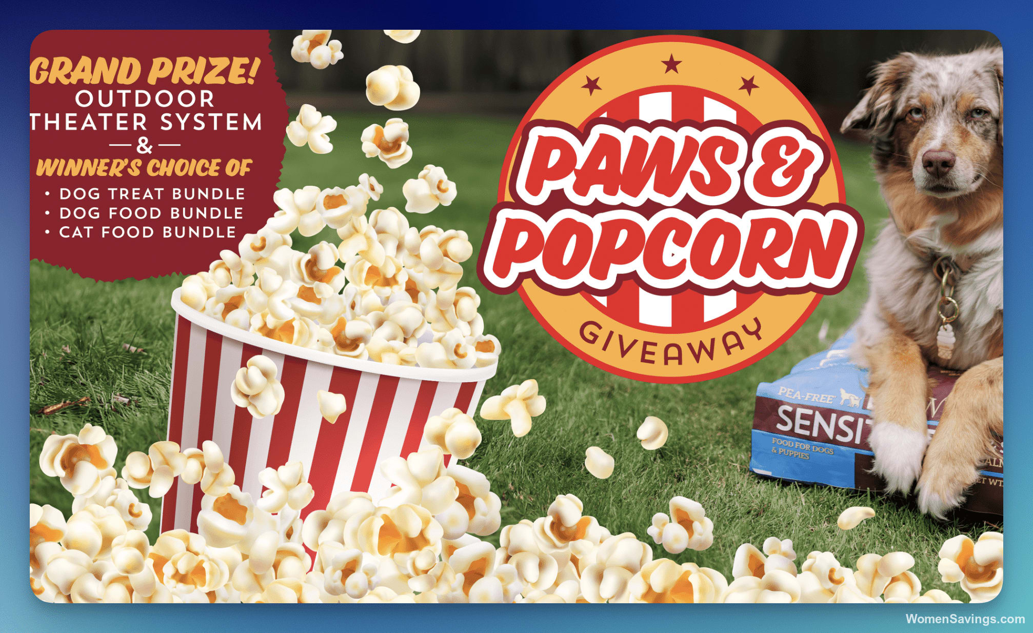Win an Outdoor Movie Theater System + Pet Food Bundle